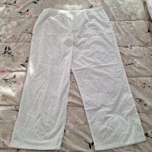 Victoria's Secret PINK Frankies Bikinis White Eyelet Pants XXL Swimwear Cotton